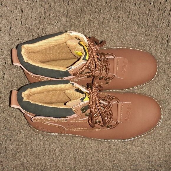 CAT Footwear-Oil Resistant Work Boot-Leather Tan/Chestnut-Size 10-NWOB - Picture 6 of 7